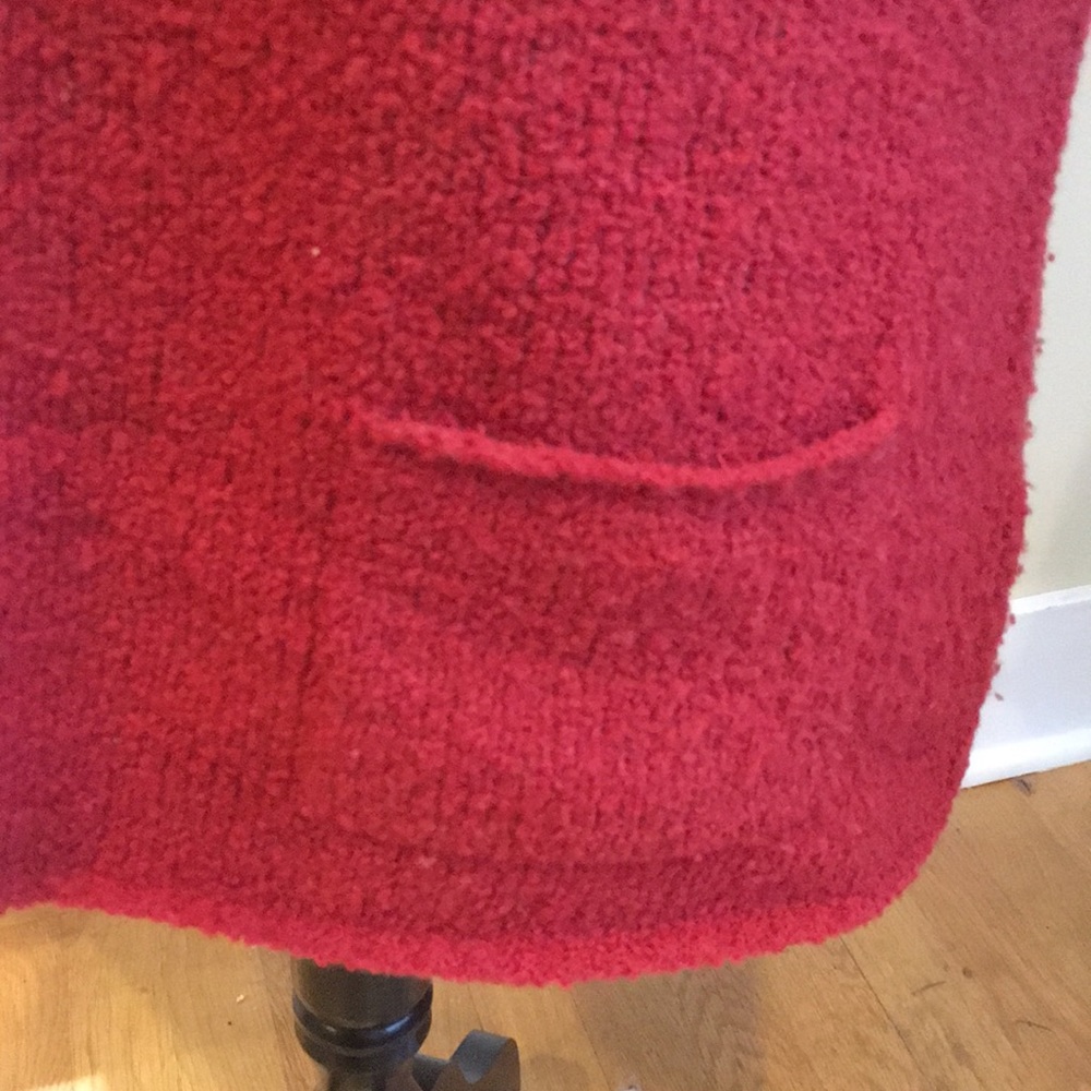 Eileen Fisher Red Wool Sweater - Picture 4 of 7